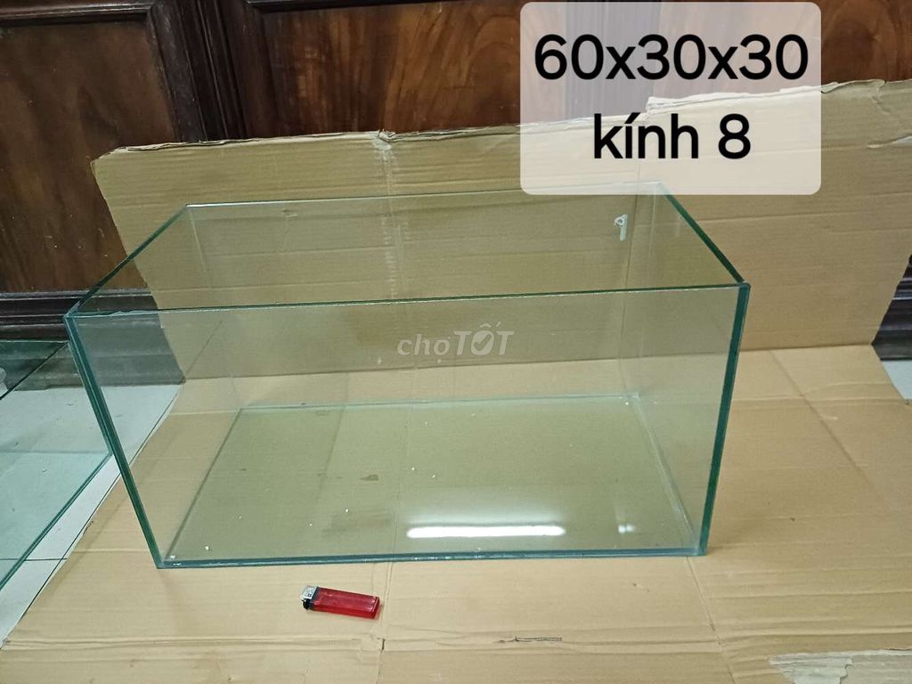 Bể cá cảnh Kính 8li 60x30x30cm. Mua bán Phụ kiện, Thức ăn, Dịch vụ tại Quận Thanh Xuân Hà Nội được đăng bởi alo tớ nè hình 1