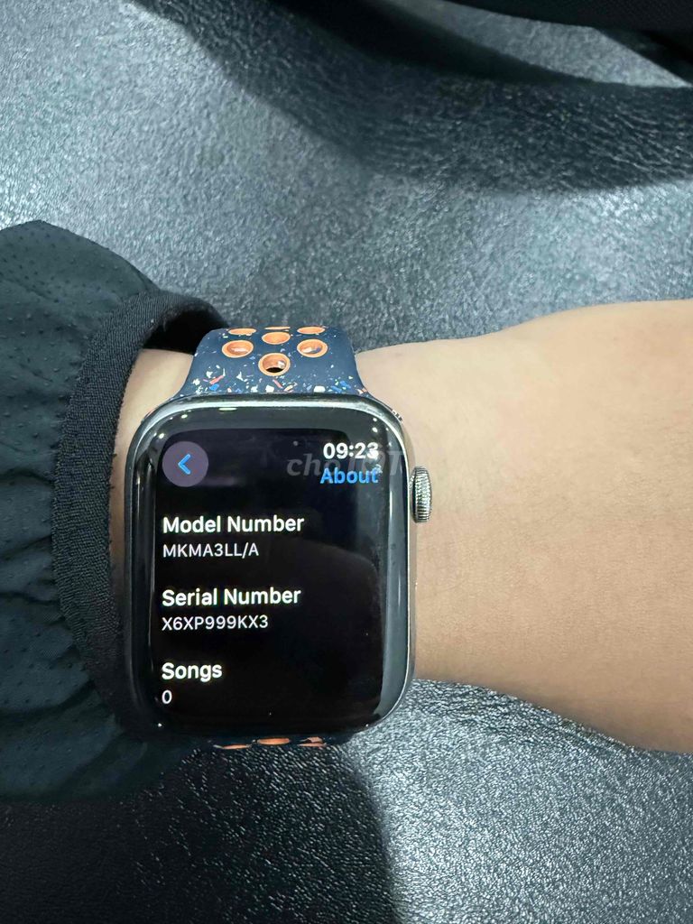 Apple Watch Series 7 thép, 45mm, pin 73%, nứt lưng