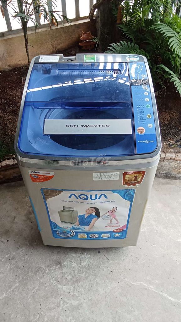 Máy giặt Aqua 9kg Inverter Gần như mới. Mua bán Máy giặt tại Thành phố Thái Bình Thái Bình được đăng bởi chung hình 1