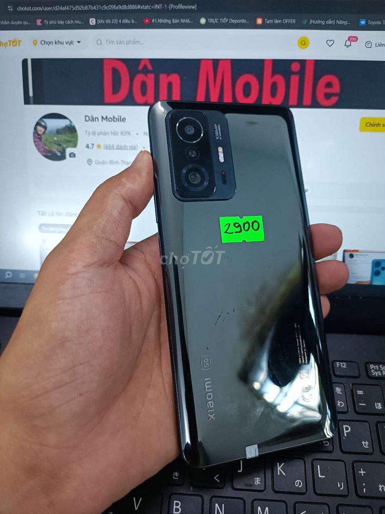 Xiaomi 11T 8GB.256GB DIMENSITY 1200 PIN 5000 ZIN. Mua bán Điện thoại tại Quận Bình Thạnh Tp Hồ Chí Minh được đăng bởi Dân Mobile hình 1