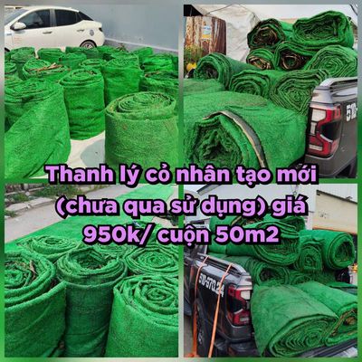 Sale khủng cỏ nhân chưa qua sử dụng giá 950k/cuộn. Mua bán Cây cảnh, đồ trang trí tại Quận Tân Bình Tp Hồ Chí Minh được đăng bởi Cỏ Nhân Tạo Miền Nam