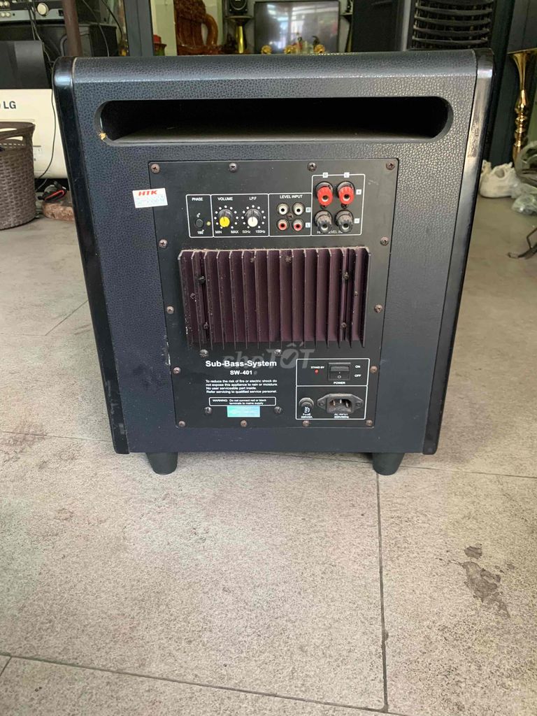 Loa siêu trầm Thien Vu SW-401 Đen vân gỗ. Mua bán Tivi, Âm thanh tại Quận 7 Tp Hồ Chí Minh được đăng bởi Nguyễn Long hình 1