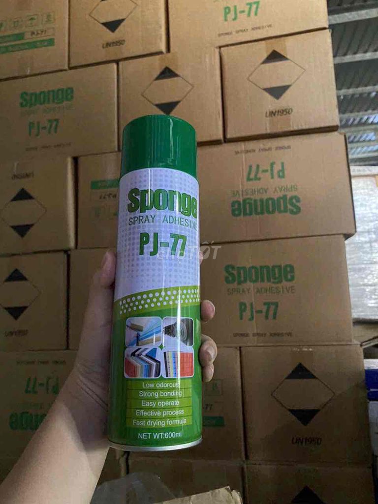 Keo xịt đa năng Sponge PJ-77 600ml. Mua bán Nội thất, đồ gia dụng khác tại Thành phố Thủ Đức Tp Hồ Chí Minh được đăng bởi Trang Trí Nội Thất Nguyễn Gia hình 1