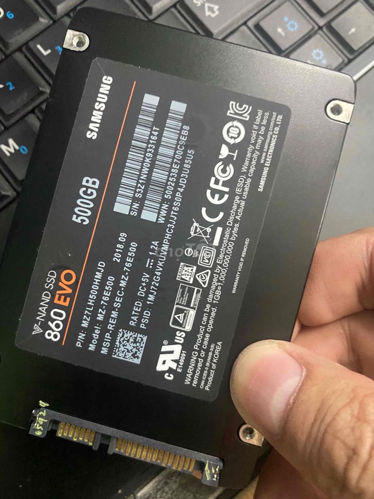 SSD Samsung 500G Evo 860 hàng us zin all chuẩn