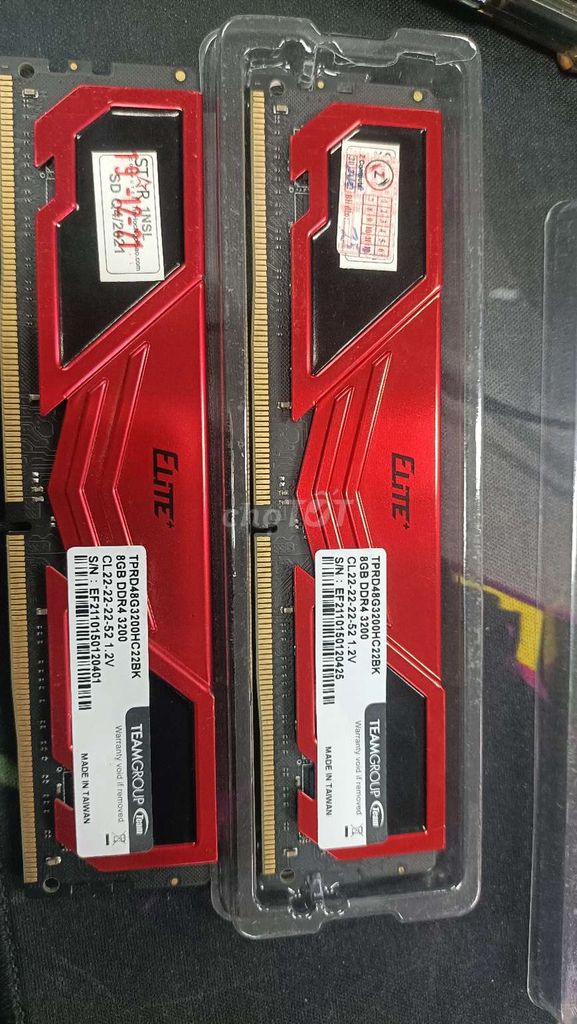 RAM TeamGroup DDR4 8GB 3200MHz Đỏ. Mua bán Linh kiện (RAM, Card...) tại Quận Nam Từ Liêm Hà Nội được đăng bởi Lương Thành hình 1