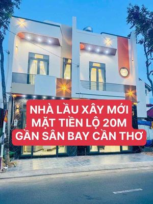 Nhà lầu xây mới mặt tiền lộ 20m - Gần Chợ Hồi Lực và Sân Bay Cần Thơ
