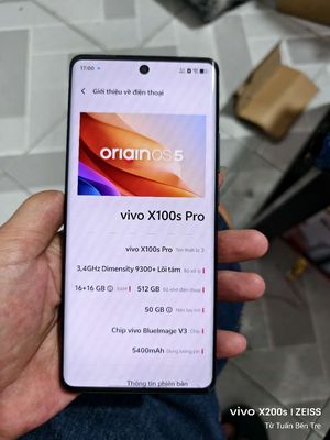 Vivo X100s Pro 16.512 camera Top. Mua bán Điện thoại tại Huyện Châu Thành Bến Tre được đăng bởi Từ Tuấn Bến Tre