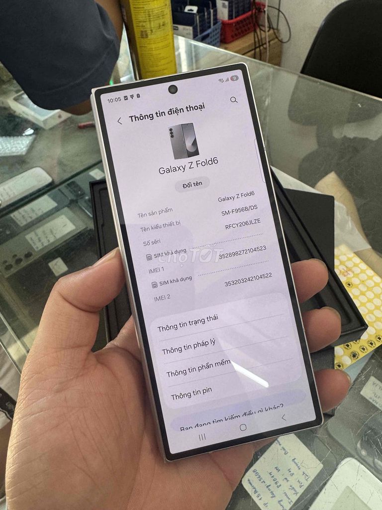 Samsung Galaxy Z Fold6 256GB Bạc. Mua bán Điện thoại tại Quận Đống Đa Hà Nội được đăng bởi Lê Khuyến hình 1
