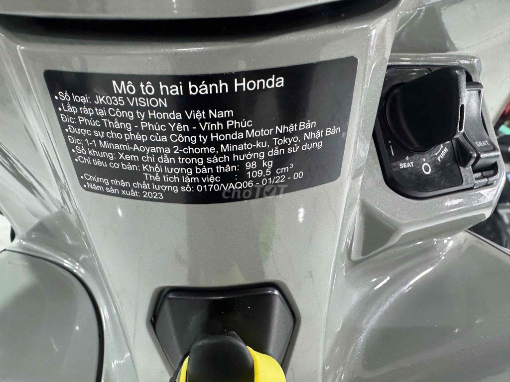 ✅VISSION 2023 ( Bánh Lớn ) ĐẸP ZIN MỚI CHÁT 👍. Mua bán Xe máy tại Thành phố Long Xuyên An Giang được đăng bởi Cầm Đồ Bình Tâm  hình 6