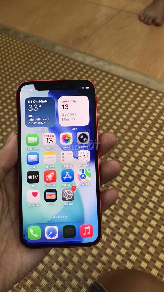 Apple iPhone 12 mini 64GB Đỏ Đã qua sử dụng. Mua bán Điện thoại tại Huyện Hoài Đức Hà Nội được đăng bởi Duy Thế hình 1