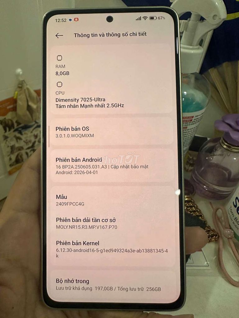 Xiaomi POCO M7 Pro Ram 8gb 256GB, còn BH 6 tháng. Mua bán Điện thoại tại Huyện Nhà Bè Tp Hồ Chí Minh được đăng bởi Phạm Minh Thắng hình 1