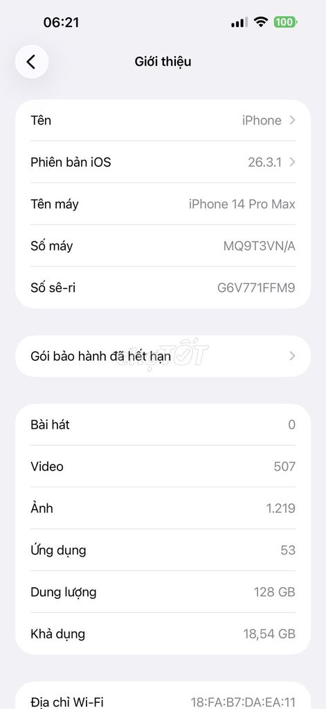Apple iPhone 14 Pro Max 128GB Tím VN/A. Mua bán Điện thoại tại Huyện Gò Dầu Tây Ninh được đăng bởi Hồng phúc hình 1