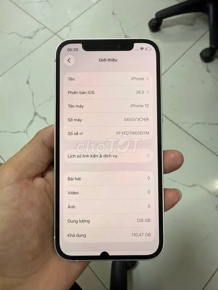 Apple iPhone 12 128GB Trắng Đã sử dụng. Mua bán Điện thoại tại Quận 1 Tp Hồ Chí Minh được đăng bởi Hội Đồ Điện Tử hình 1
