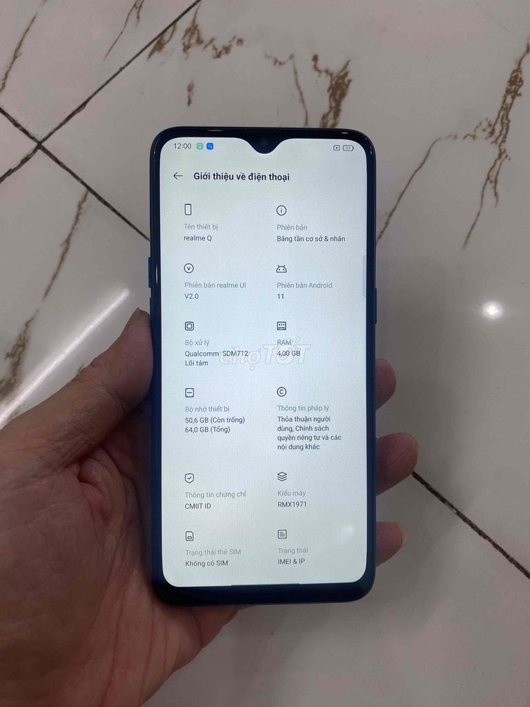 Bán Realme Q Snap712 Ram4/64 zin xấu. Mua bán Điện thoại tại Quận Hà Đông Hà Nội được đăng bởi Mạnh Mobile hình 1
