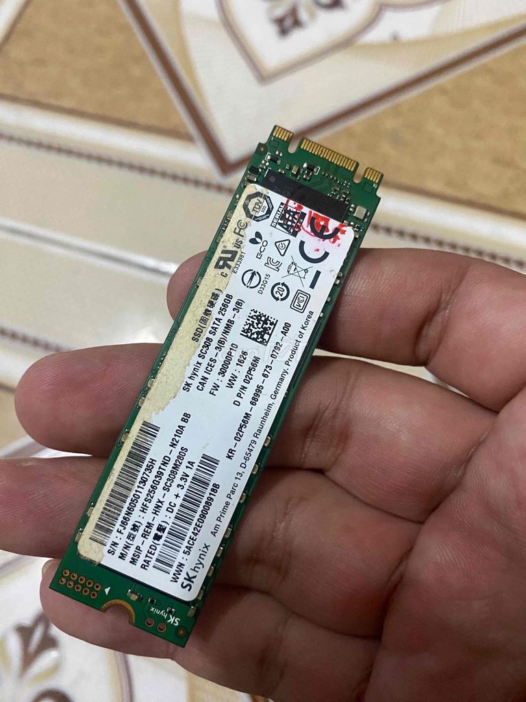 SSD M2 Sata 256G Skhynix Win 10 Pro Laptop Pc. Mua bán Linh kiện (RAM, Card...) tại Quận 4 Tp Hồ Chí Minh được đăng bởi Trần Phú hình 1