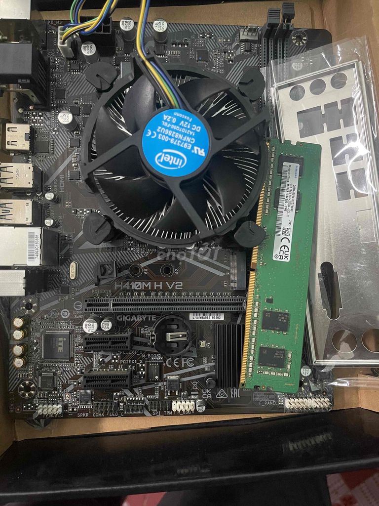 Mainboard Gigabyte H410M H V2 . CPU i3 10105. Mua bán Linh kiện (RAM, Card...) tại Huyện Việt Yên Bắc Giang được đăng bởi Huy Computer hình 1