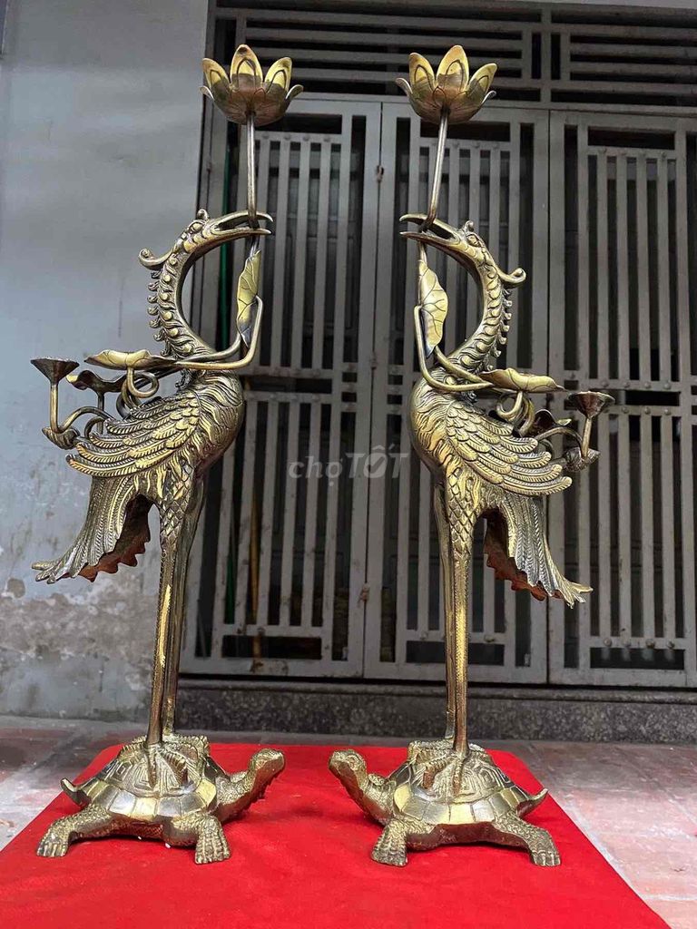 Đồ thờ cúng Đồng Vàng đồng 45cm. Mua bán Đồ sưu tầm, đồ cổ tại Thị xã Kinh Môn Hải Dương được đăng bởi lê cường hình 1