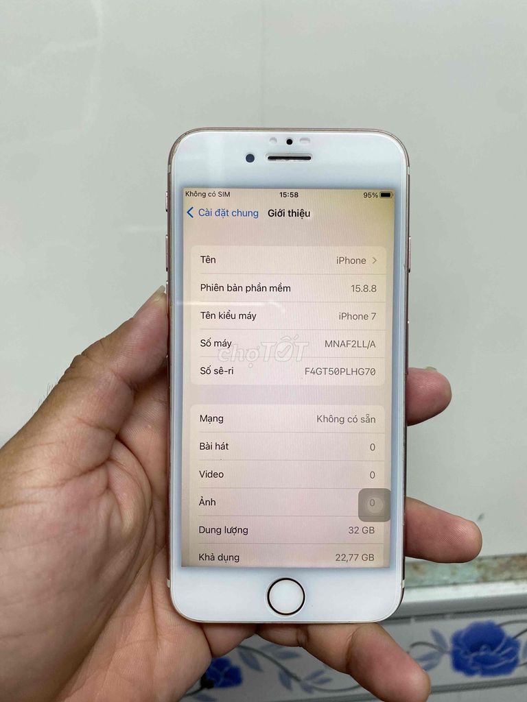 Apple iPhone 7 32GB chữa cháy ngon. Mua bán Điện thoại tại Quận 12 Tp Hồ Chí Minh được đăng bởi Tính hình 1