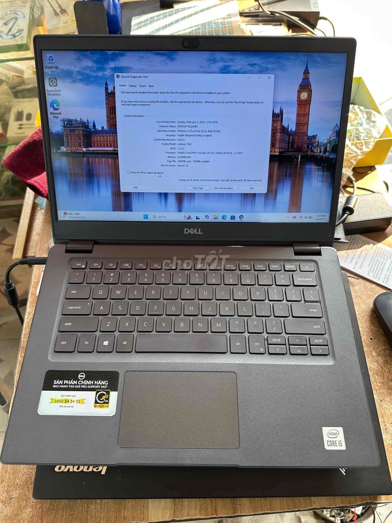 dell 3410 i5-10310U ram 8G ssd 256g 14” Full HD