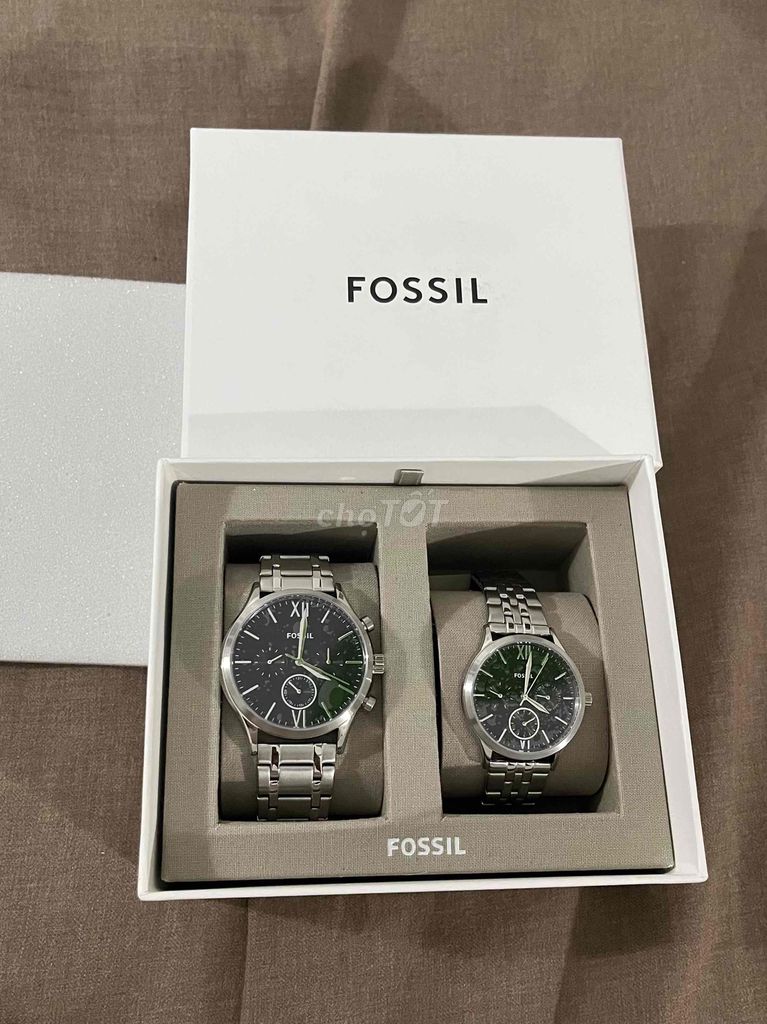 Đồng hồ cặp Fossil chính hãng