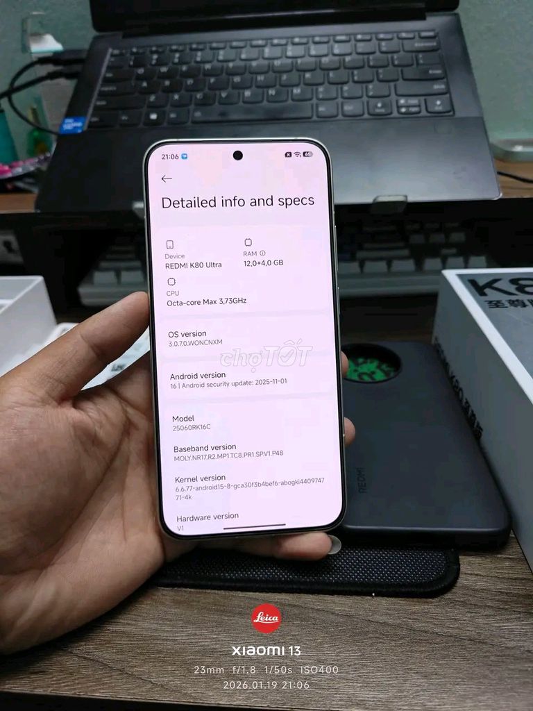 Redmi K80 Ultra Likenew. Mua bán Điện thoại tại Thành phố Hải Dương Hải Dương được đăng bởi Hiếu hình 1