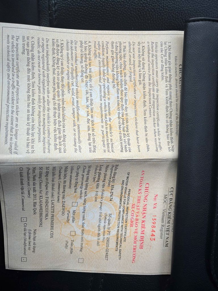 Daewoo Lacetti 2011 CDX 1.6 AT - 136000 km. Mua bán Ô tô tại Quận Dương Kinh Hải Phòng được đăng bởi Vụ Nguyễn Hoàng hình 11