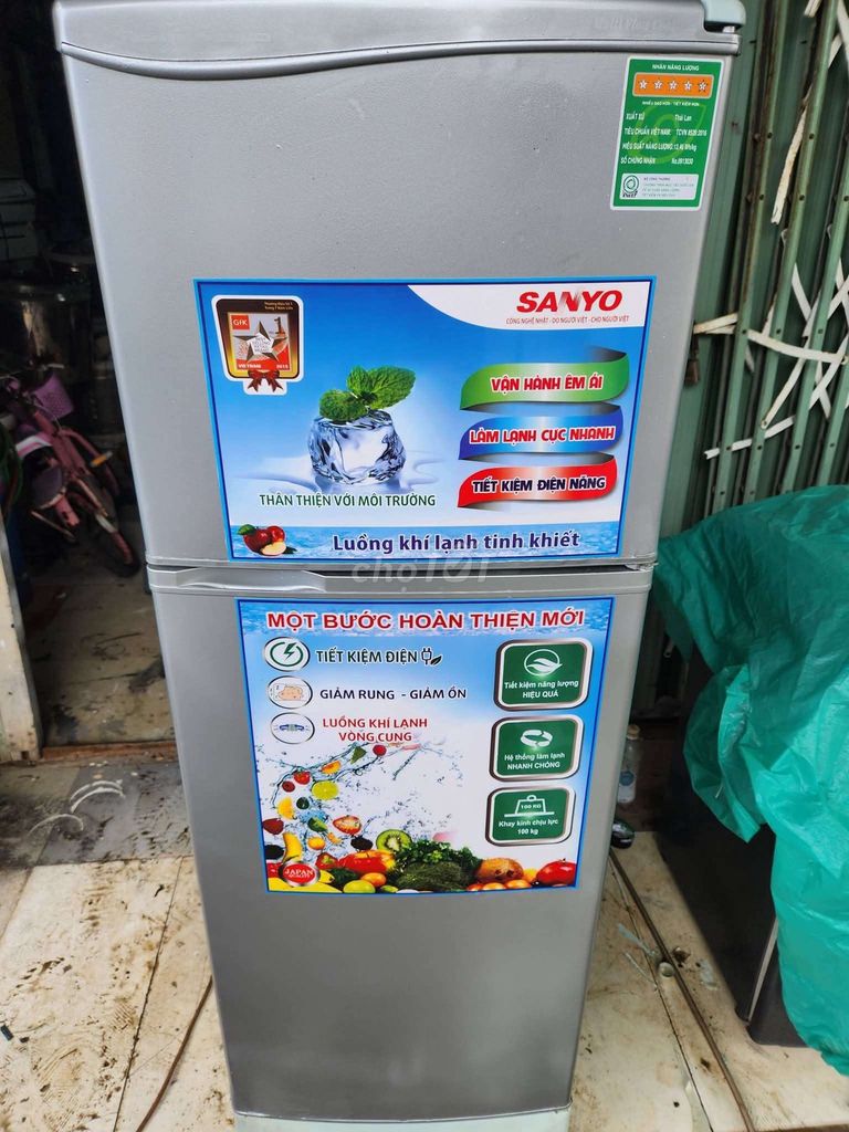Tủ lạnh Sanyo 160L Xám. Mua bán Tủ lạnh tại Quận Cẩm Lệ Đà Nẵng được đăng bởi Thanh Lý Đồ Cũ  hình 1