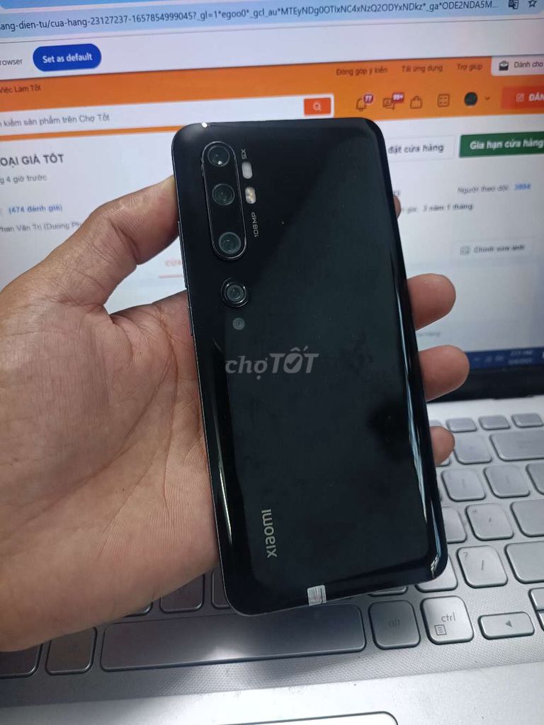 XIAOMI MI NOTE 10 6GB.128GB MÀN CONG SNAP 730G. Mua bán Điện thoại tại Quận Bình Thạnh Tp Hồ Chí Minh được đăng bởi Dân Mobile hình 1