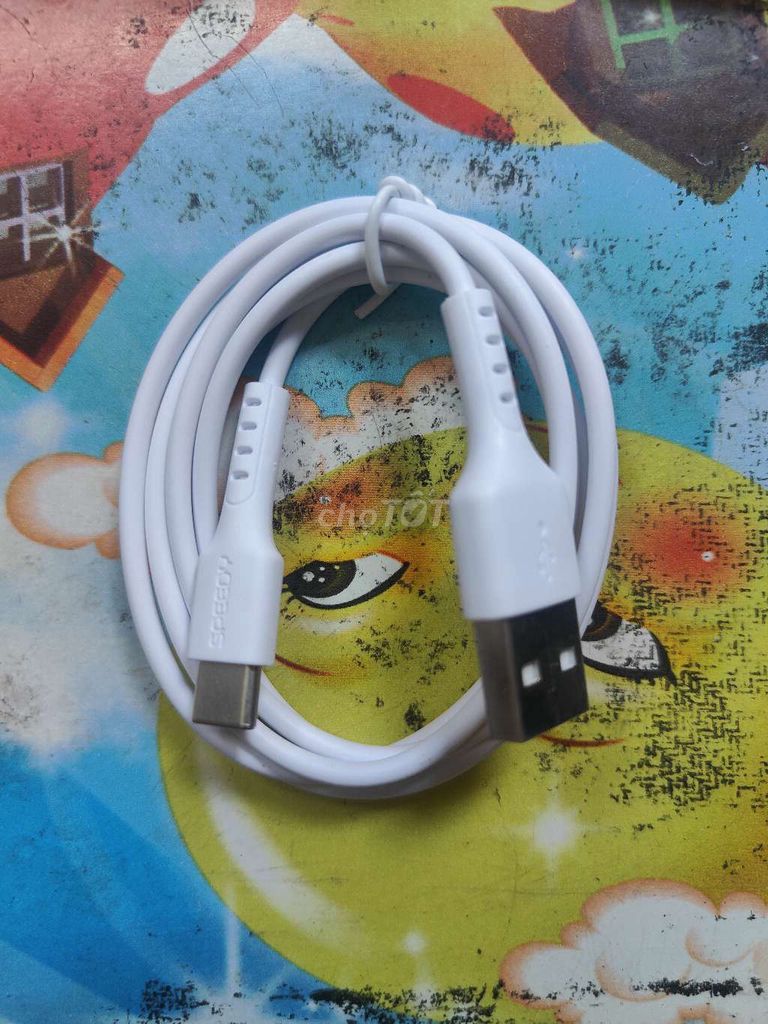 Cáp sạc Speedy USB-A sang Type-C Trắng. Mua bán Phụ kiện (Màn hình, Chuột...) tại Quận Hoàng Mai Hà Nội được đăng bởi olala hình 1
