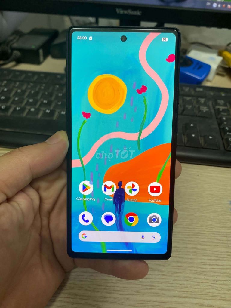 Google Pixel 6a Đen Đã sử dụng. Mua bán Điện thoại tại Quận Hai Bà Trưng Hà Nội được đăng bởi Quốc Bảo hình 1