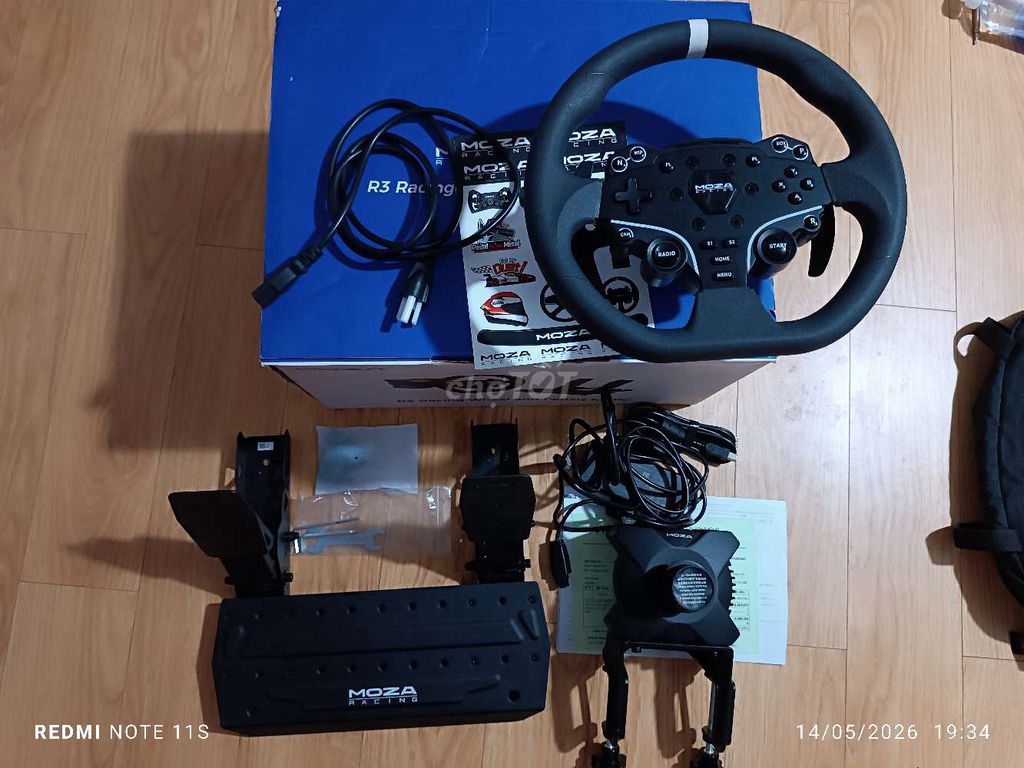 Vô lăng chơi game Moza Racing R3 Bundle Đen. Mua bán Thiết bị chơi game tại Huyện Đức Trọng Lâm Đồng được đăng bởi Khải hình 1