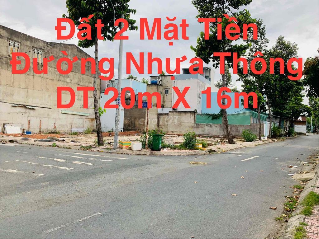 🔴🔴BÁN ĐÂT 20m X 16m Full Thổ Cư Góc 2 Mặt Tiền