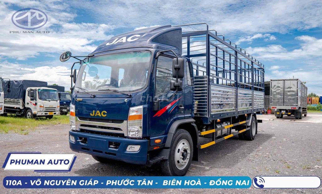 jac N900 tải trọng 9t1 thùng dài 7m trả trước 170t