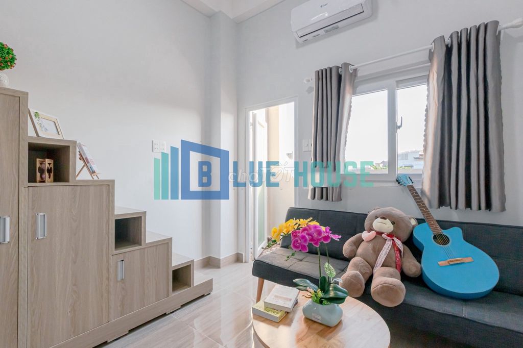 Duplex ngay Âu Cơ, máy giặt riêng, ban công thoáng mát, full tiện nghi