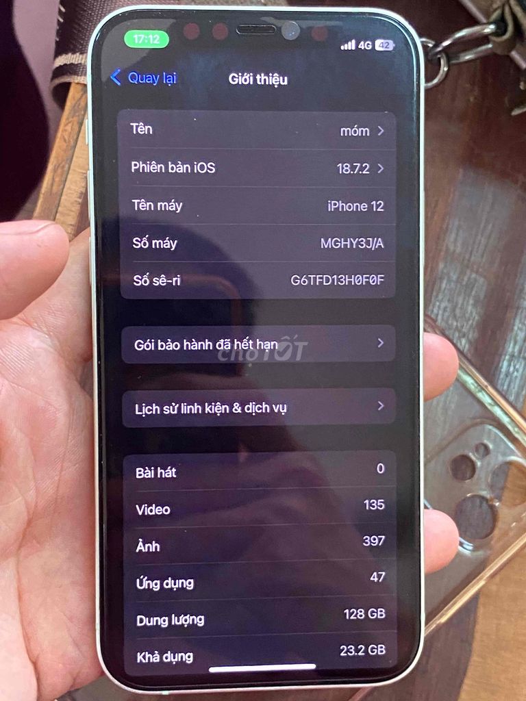 Apple iPhone 12 128GB Trắng. Mua bán Điện thoại tại Huyện Đồng Hỷ Thái Nguyên được đăng bởi Van Duc hình 1