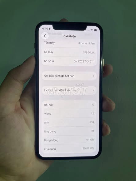 Apple iPhone 11 Pro 64GB Vàng Lock. Mua bán Điện thoại tại Quận 12 Tp Hồ Chí Minh được đăng bởi Hội Đồ Điện Tử hình 1