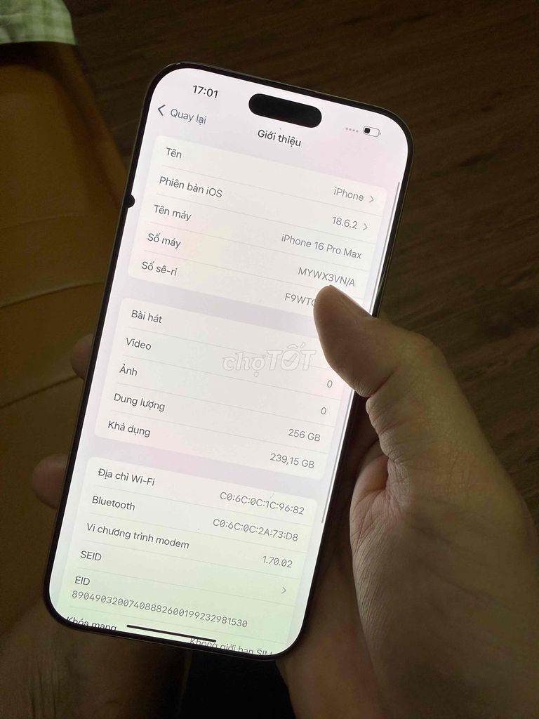 Apple iPhone 16 Pro Max 256GB Vàng VNA. Mua bán Điện thoại tại Huyện Bù Gia Mập Bình Phước được đăng bởi An Vũ hình 1