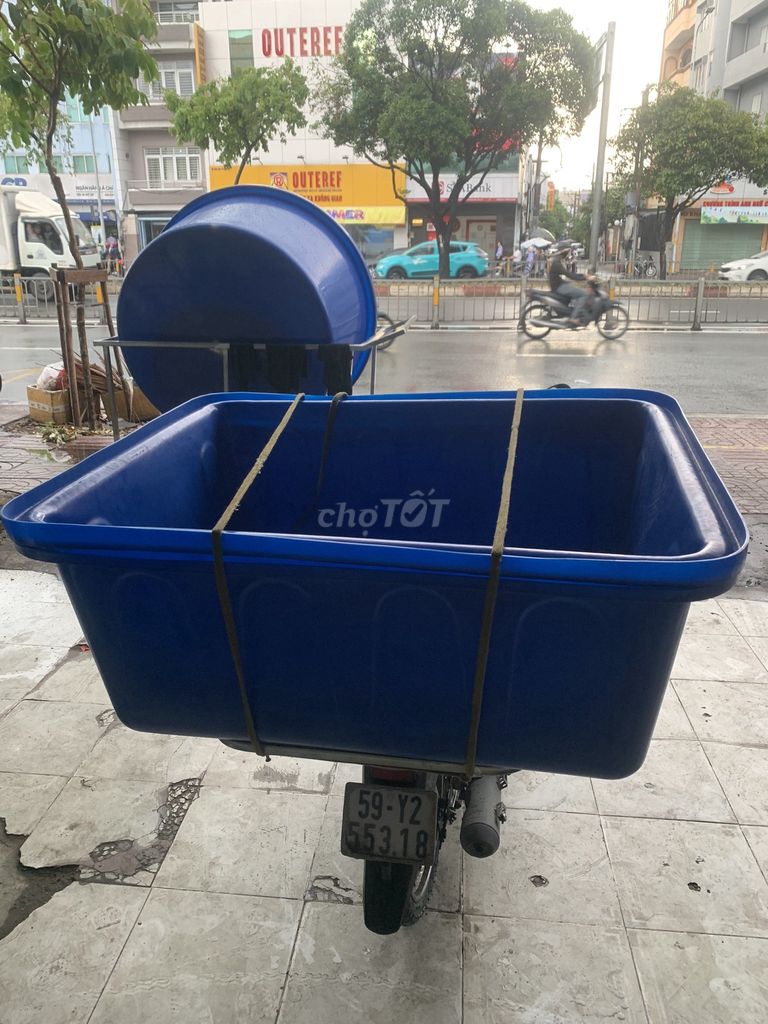 THÙNG NHỰA CHỮ NHẬT 500L