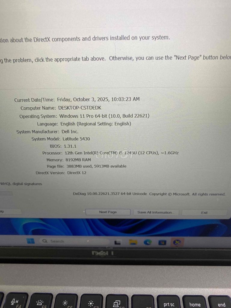 laptop dell latutide5430 chip i5 gen12 ram8 ssd256. Mua bán Laptop tại Quận Hoàng Mai Hà Nội được đăng bởi Mac98 hình 3