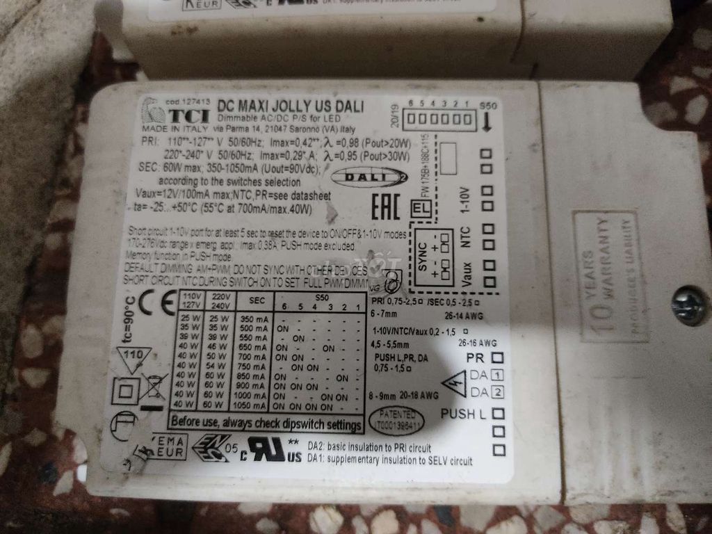 Bộ nguồn LED TCI Maxi Jolly US DALI. Mua bán Đèn tại Quận Bình Tân Tp Hồ Chí Minh được đăng bởi Okvip hình 1