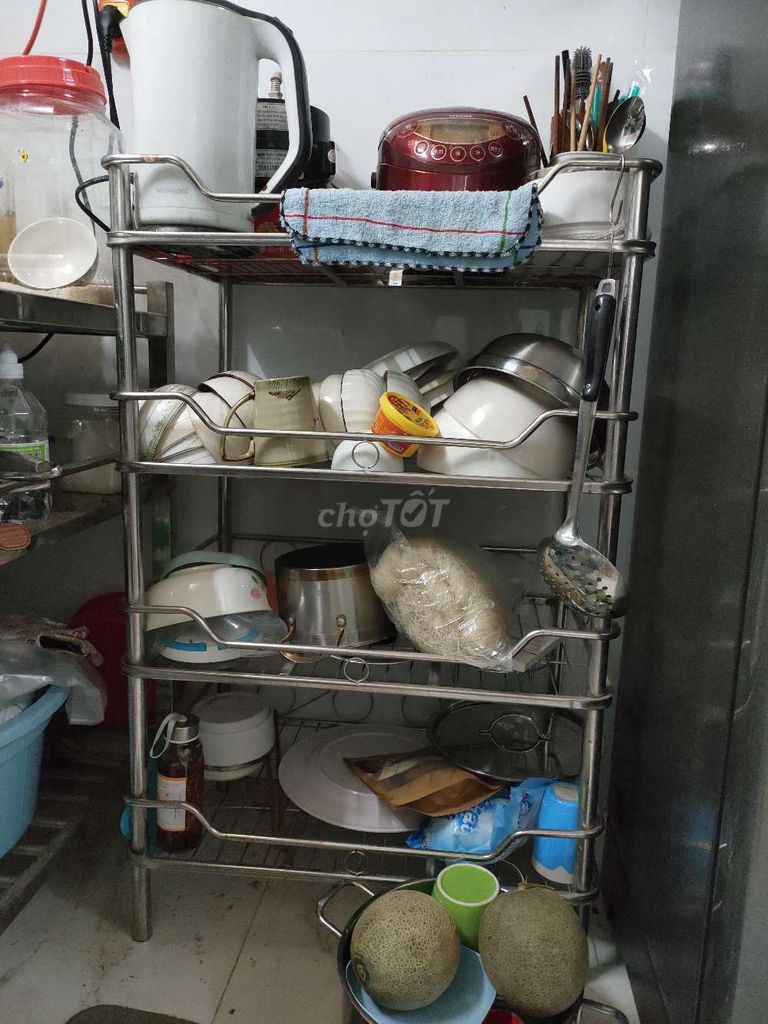 Kệ Inox 4 tầng Dài 60cm, Rộng 40cm, Cao 95cm. Mua bán Tủ, kệ gia đình tại Quận Gò Vấp Tp Hồ Chí Minh được đăng bởi Hari Hạnh hình 1