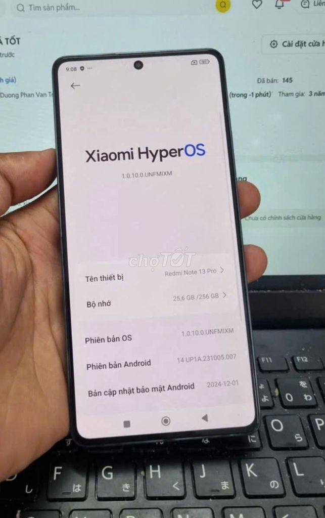 Redmi Note 13 Pro Ram 8G/256G zin all. Mua bán Điện thoại tại Quận Phú Nhuận Tp Hồ Chí Minh được đăng bởi Diamond hình 1