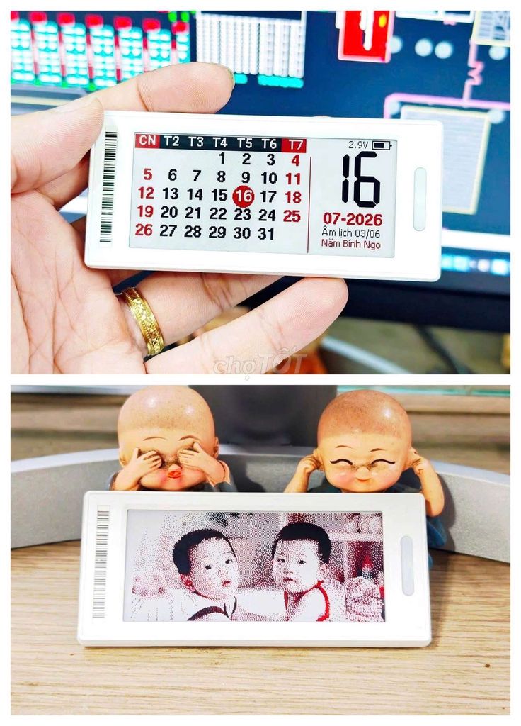 đồng hồ kiêm lịch eink 2,9 inch. Mua bán Thiết bị đeo thông minh tại Huyện Đan Phượng Hà Nội được đăng bởi Nguyễn huy hình 1