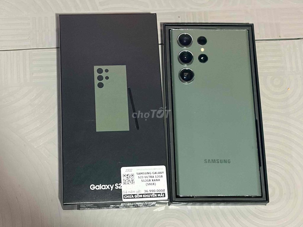 Samsung Galaxy S23 Ultra 12GB/512GB Xanh SSVN. Mua bán Điện thoại tại Quận 5 Tp Hồ Chí Minh được đăng bởi lê nguyen hình 1