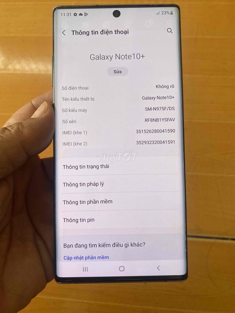 Samsung Note 10 Plus 256GB Đen. Mua bán Điện thoại tại Thành phố Thủ Đức Tp Hồ Chí Minh được đăng bởi ThanhThan Tran hình 1