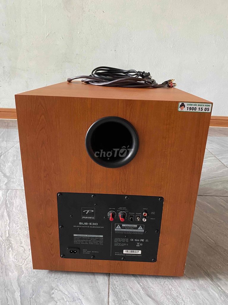 Loa siêu trầm Paramax SUB-E30 Bảo hành dài 2031. Mua bán Tivi, Âm thanh tại Huyện Hóc Môn Tp Hồ Chí Minh được đăng bởi Tiin hình 1