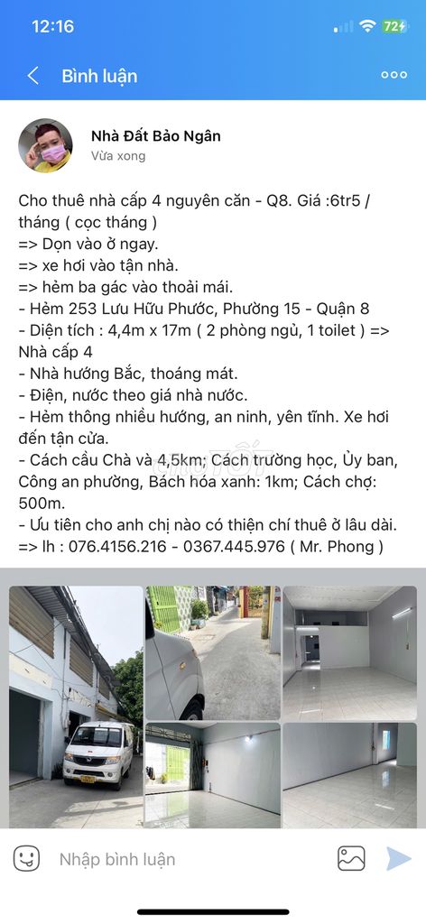 Nhà đường lưu hữu Phước => hẻm 253