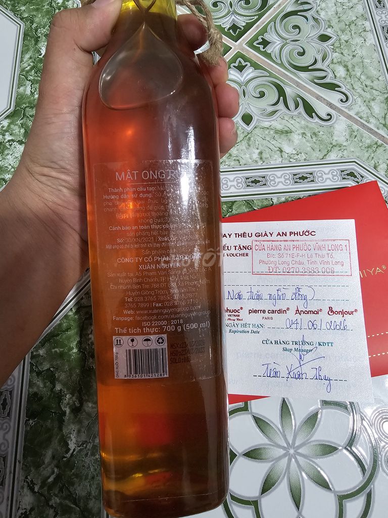 Mật ong Xuân Nguyên ruồi 700g. Mua bán Đồ ăn, thực phẩm và các loại khác tại Thành phố Vĩnh Long Vĩnh Long được đăng bởi Nguyễn Trọng Hiếu hình 1