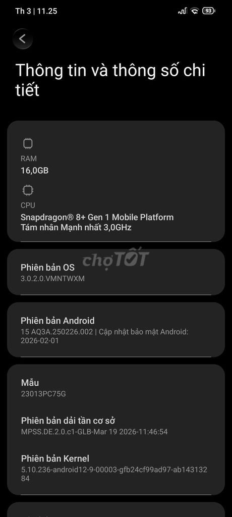 bán/gl/giáo lưu Xiaomi Redmi K60 16GB/256GB. Mua bán Điện thoại tại Huyện Thanh Trì Hà Nội được đăng bởi Nam hình 1