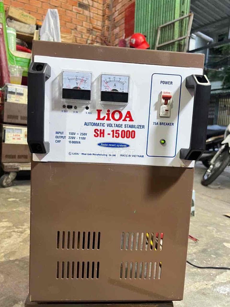 ổn áp LIOA Sh-15000. dãi 150v-250v nguyên zin